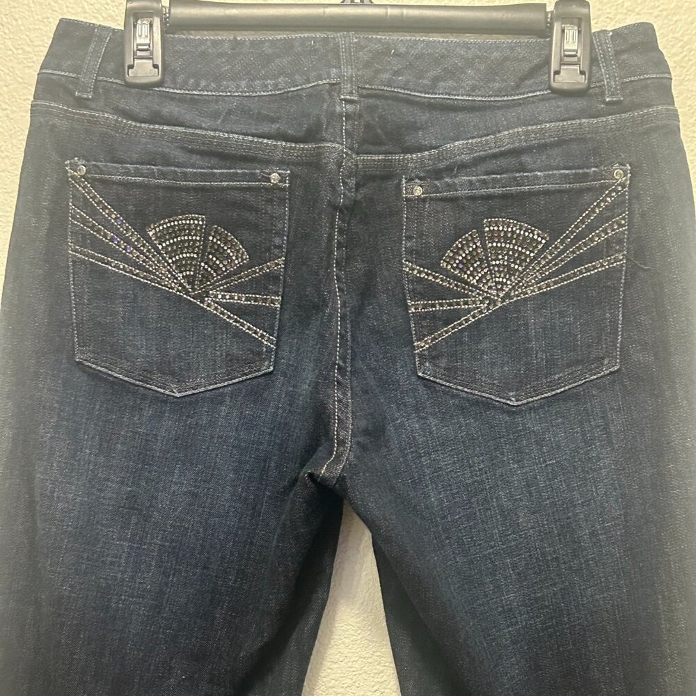 White House Black Market embellished bootcut jeans, 10R